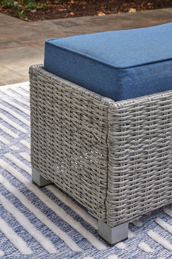 Naples Beach Outdoor Bench with Cushion - Gray (6)