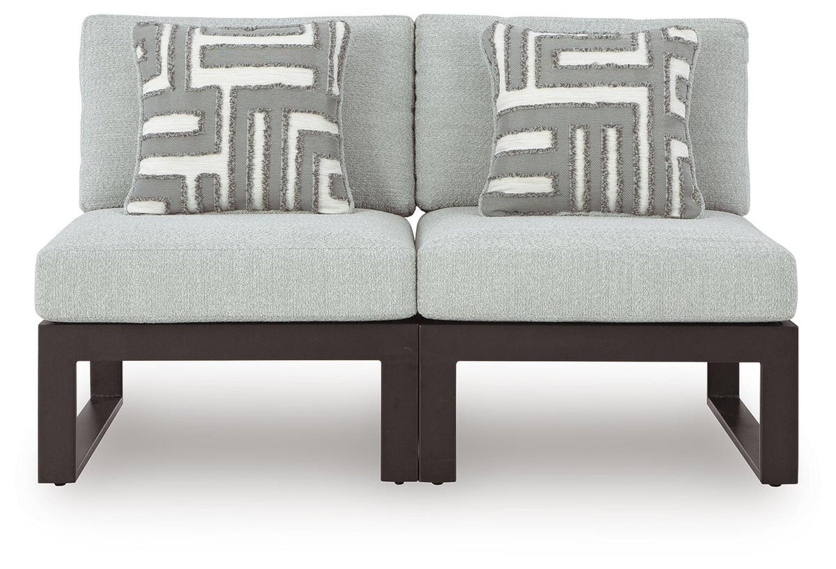Beachloft 2-Piece Outdoor Sectional - Black/Gray