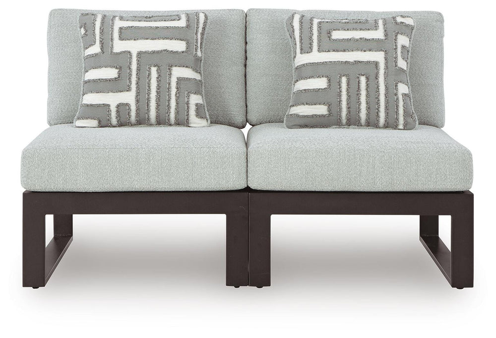 Beachloft 2-Piece Outdoor Sectional - Black/Gray