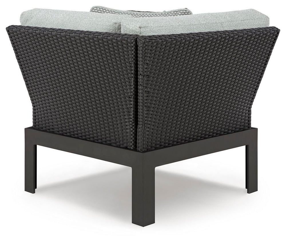 Beachloft 5-Piece Outdoor Sectional - Black/Gray (7)