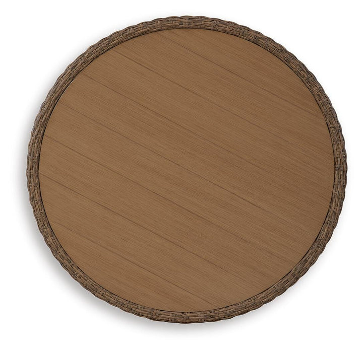 Double Point Outdoor Coffee Table - Beige (3)