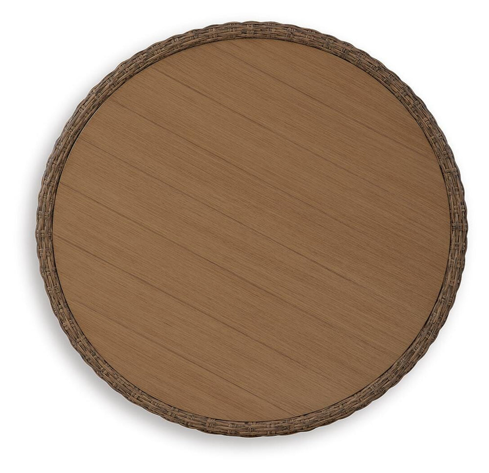 Double Point Outdoor Coffee Table - Beige (3)