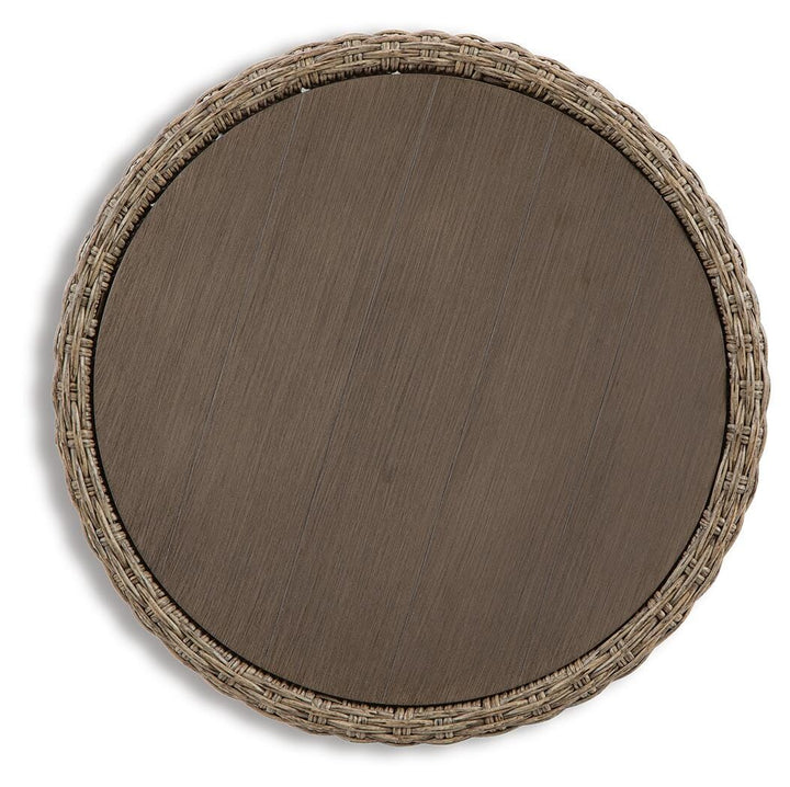 Danson Outdoor End Table - Beige (3)