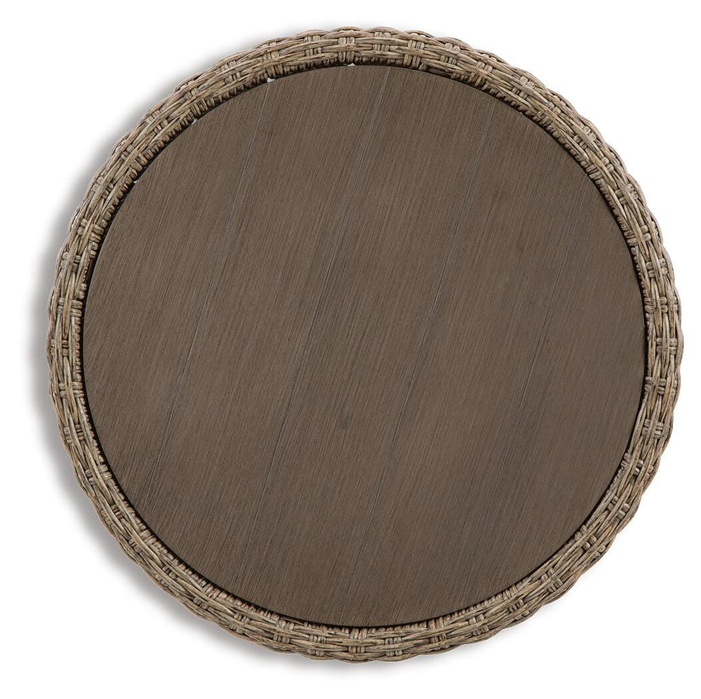 Danson Outdoor End Table - Beige (3)