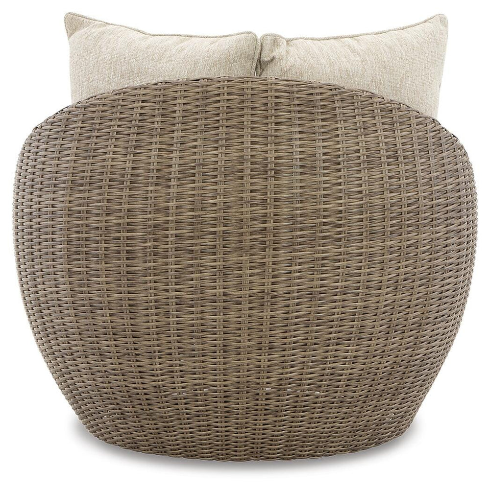 Danson Swivel Lounge with Cushion (Set of 2) - Beige (6)