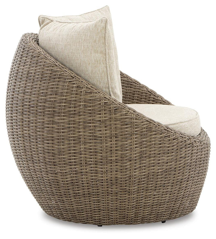Danson Swivel Lounge with Cushion (Set of 2) - Beige (5)