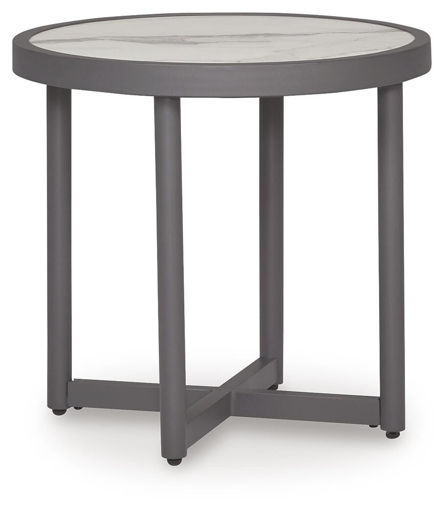 Ocean Beach Outdoor End Table - Gray (1)