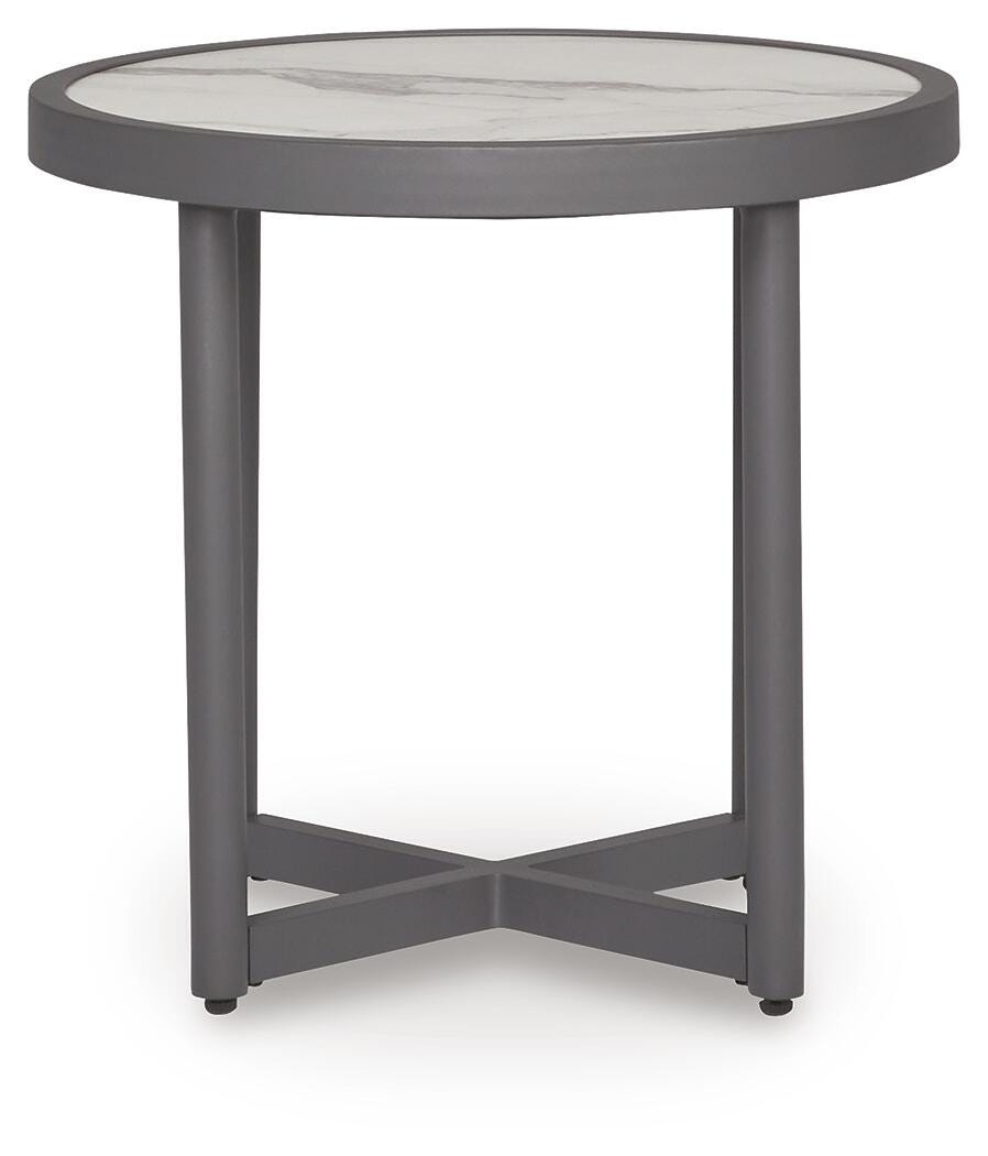 Ocean Beach Outdoor End Table - Gray (3)