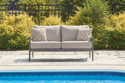 Ocean Beach Outdoor Loveseat with Cushion