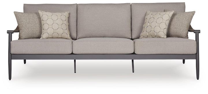 Ocean Beach Outdoor Sofa with Cushion - Gray (3)