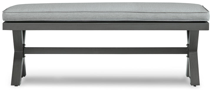 Elite Park Outdoor Bench with Cushion - Dark Gray (3)