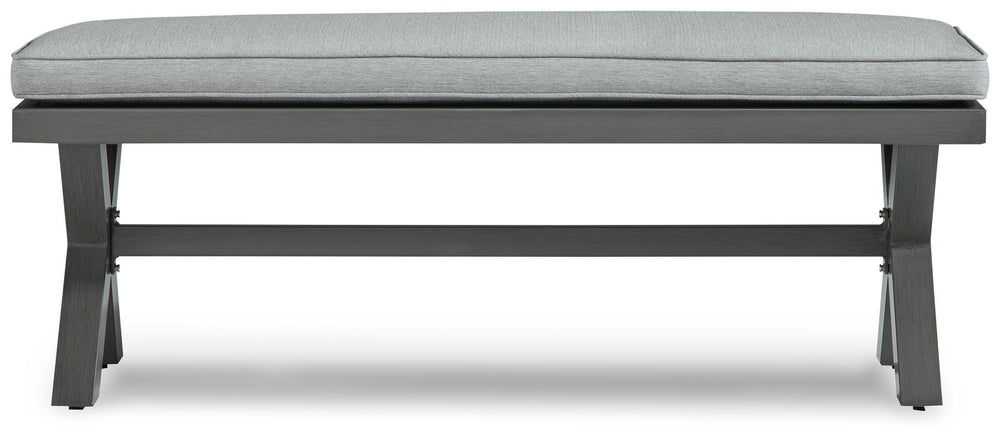 Elite Park Outdoor Bench with Cushion - Dark Gray (3)