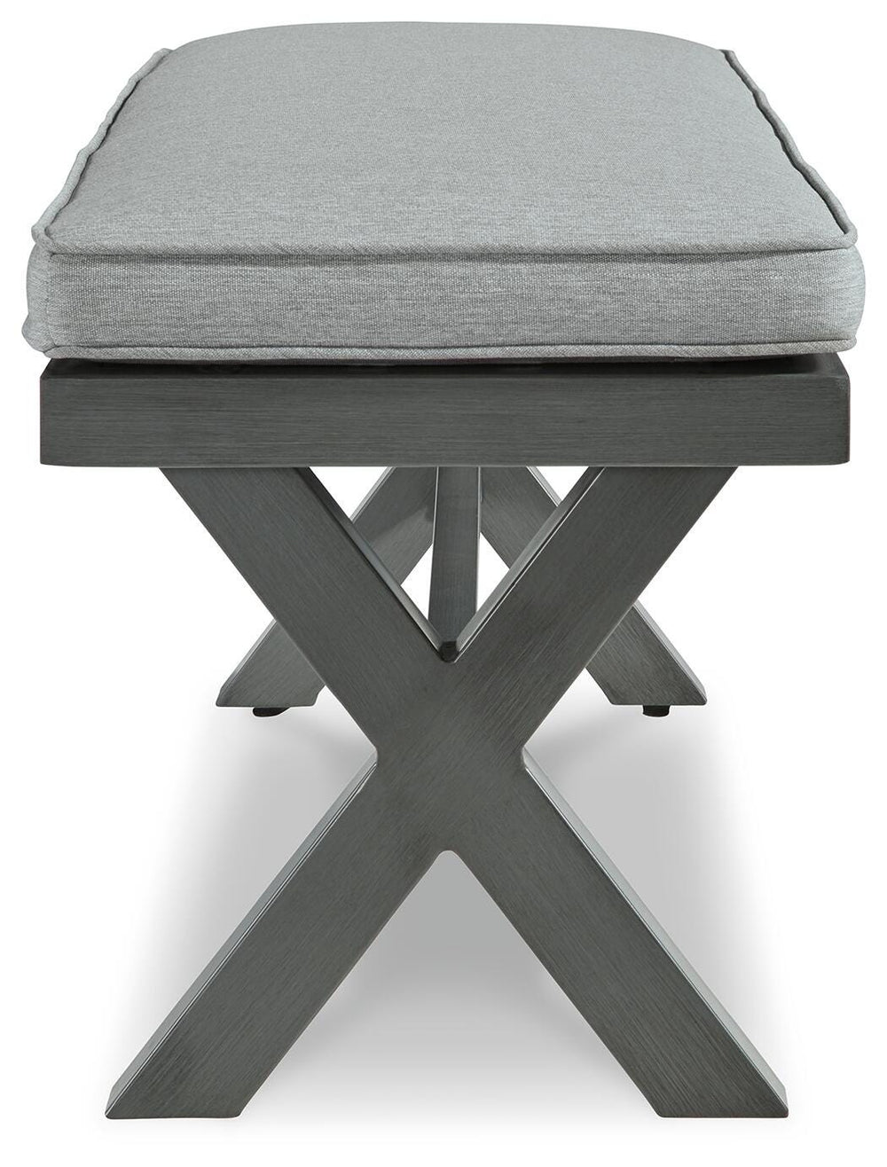Elite Park Outdoor Bench with Cushion - Dark Gray (4)