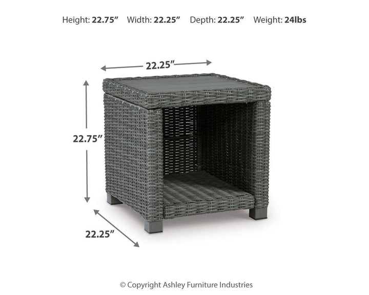 Elite Park Outdoor End Table - Gray (7)