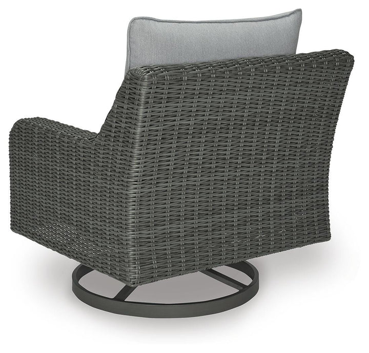 Elite Park Outdoor Swivel Lounge with Cushion - Gray (6)