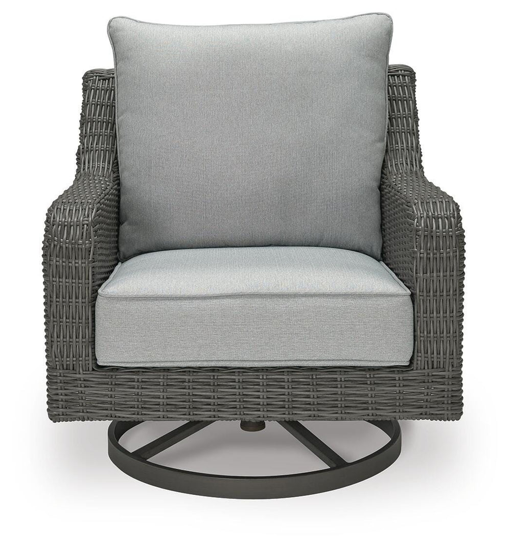 Elite Park Outdoor Swivel Lounge with Cushion - Gray (4)