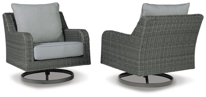 Elite Park Outdoor Swivel Lounge with Cushion - Gray (3)