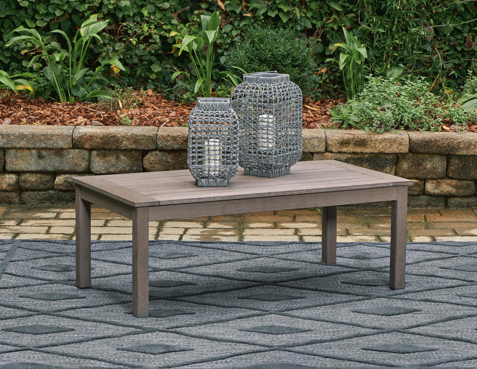 Hillside Barn Outdoor Coffee Table - Dark Brown (2)
