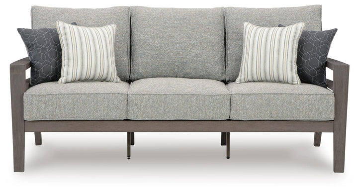 Hillside Barn Outdoor Sofa with Cushion - Dark Brown (3)