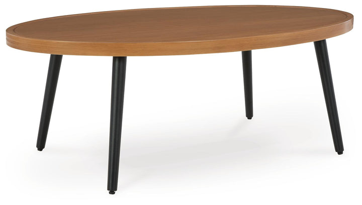 Horizon Hall Outdoor Coffee Table - Light Brown (1)