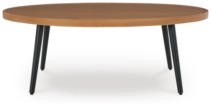 Horizon Hall Outdoor Coffee Table - Light Brown (3)