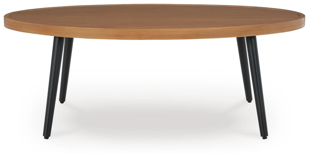 Horizon Hall Outdoor Coffee Table - Light Brown (3)