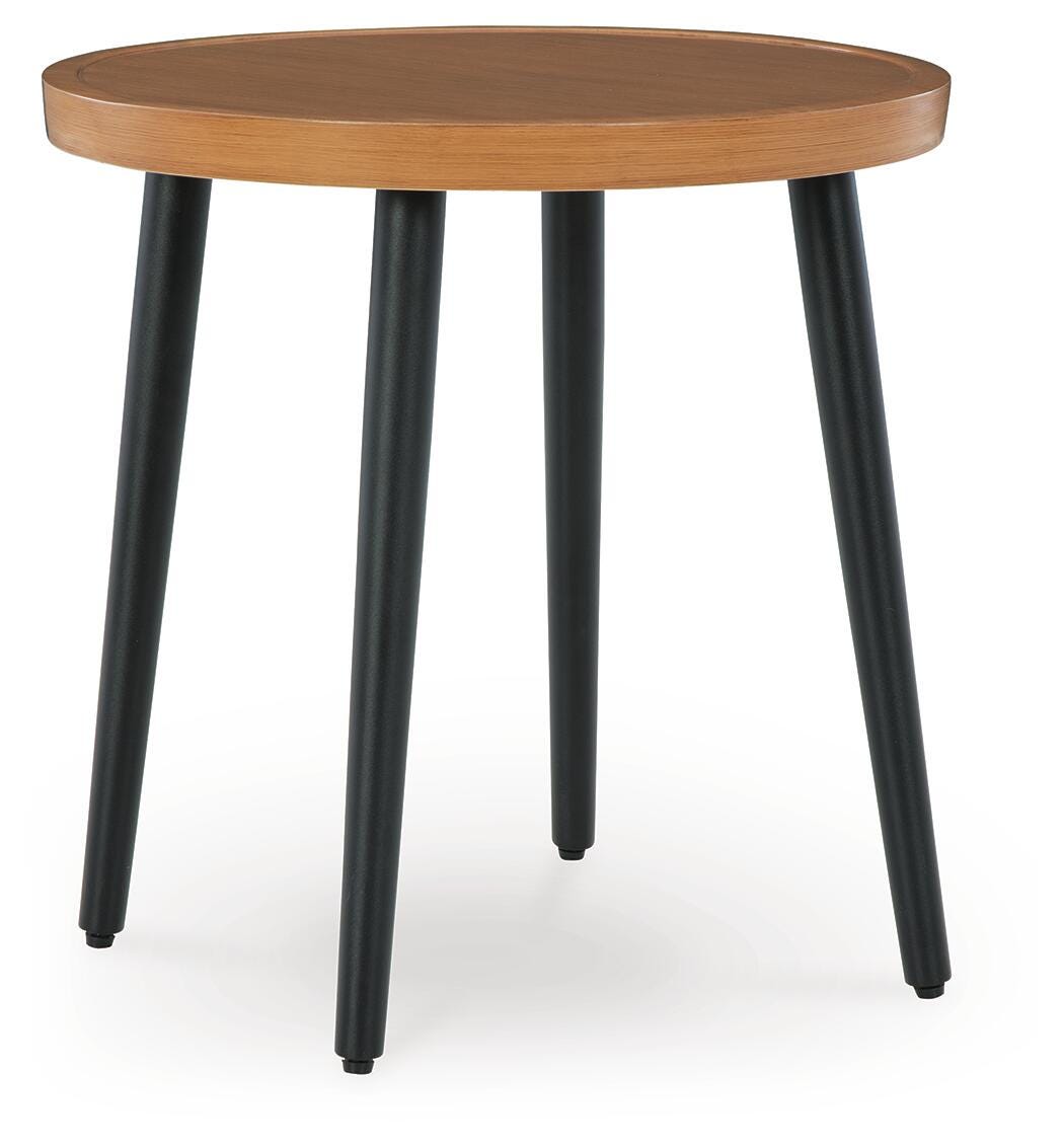 Horizon Hall Outdoor End Table - Light Brown (1)