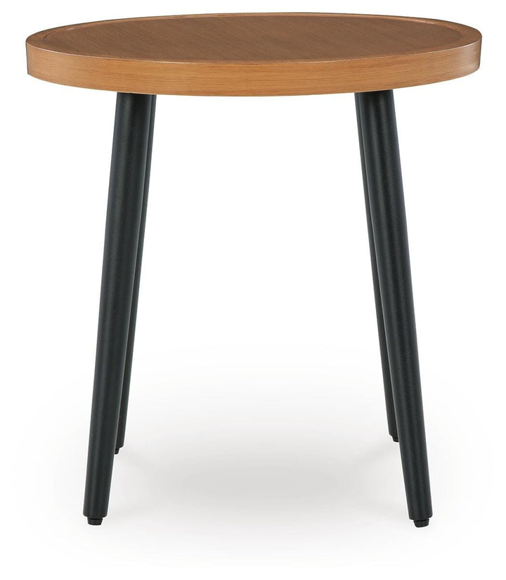 Horizon Hall Outdoor End Table - Light Brown (3)