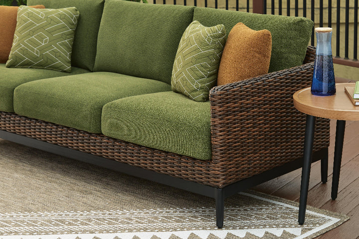 Horizon Hall Outdoor Sofa with Cushion - Dark Brown (6)