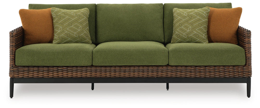Horizon Hall Outdoor Sofa with Cushion - Dark Brown (3)