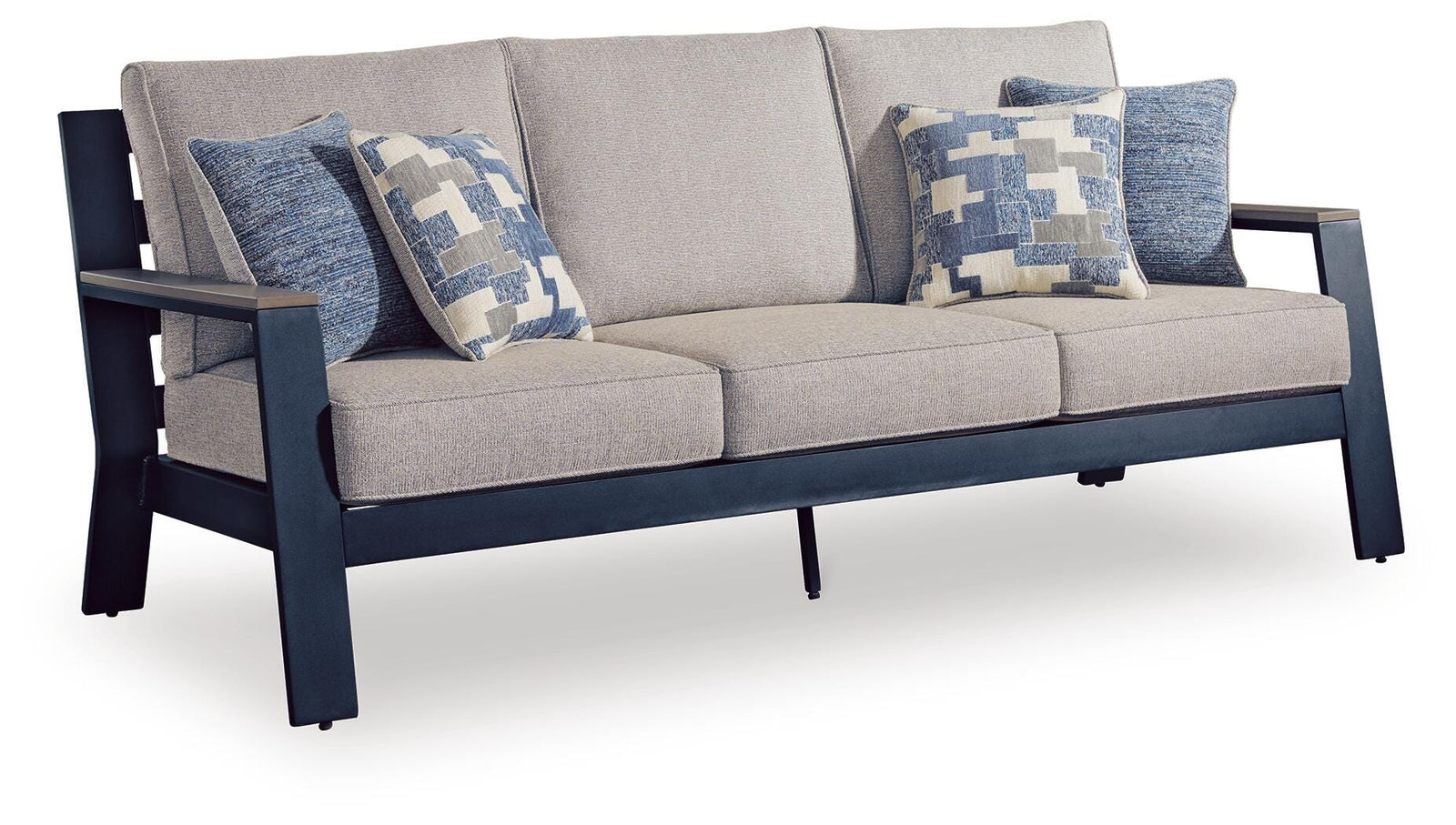 East Beach Outdoor Sofa with Cushion - Blue (1)