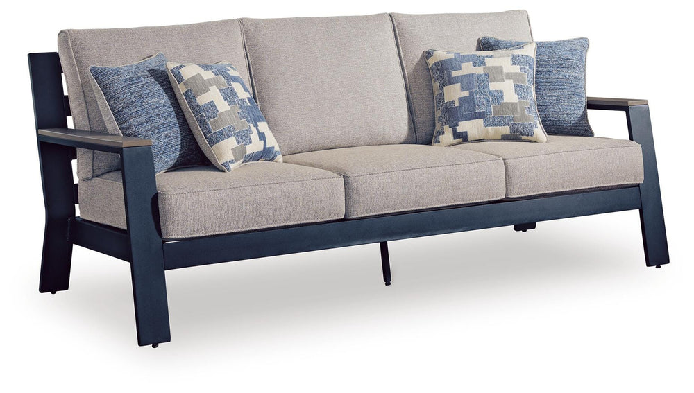East Beach Outdoor Sofa with Cushion - Blue (1)