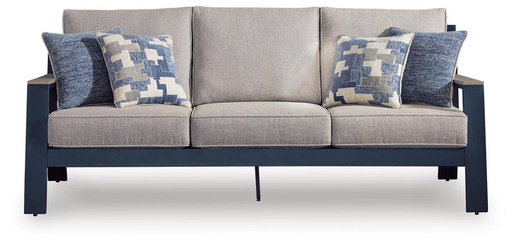 East Beach Outdoor Sofa with Cushion - Blue (3)