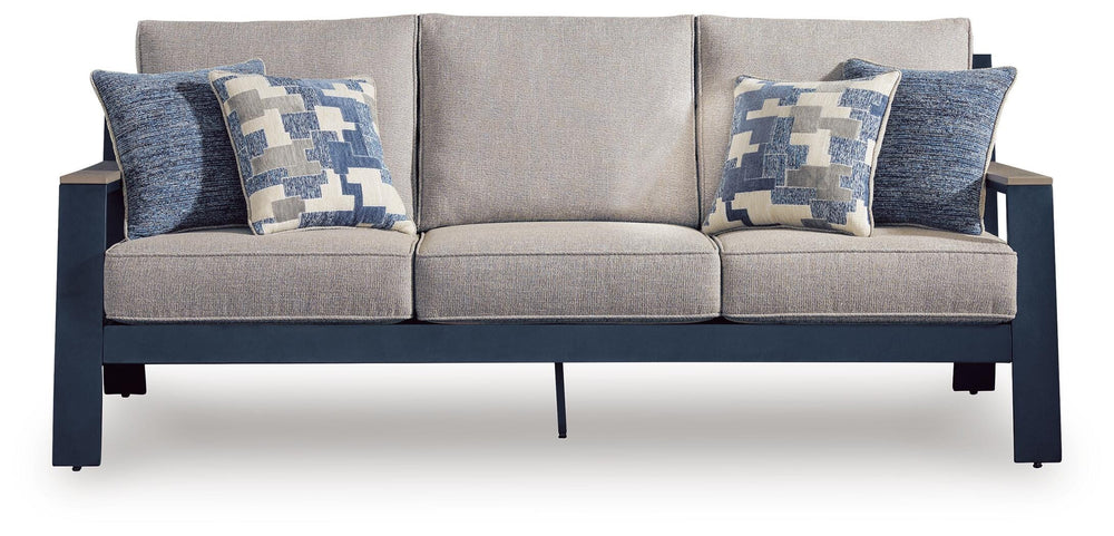 East Beach Outdoor Sofa with Cushion - Blue (3)