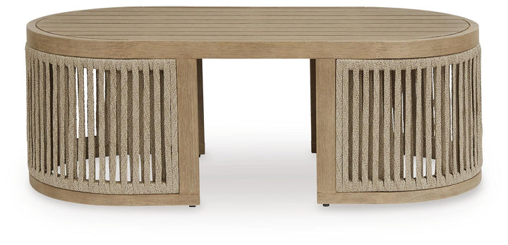 Serena Shores Outdoor Coffee Table - Beige (3)