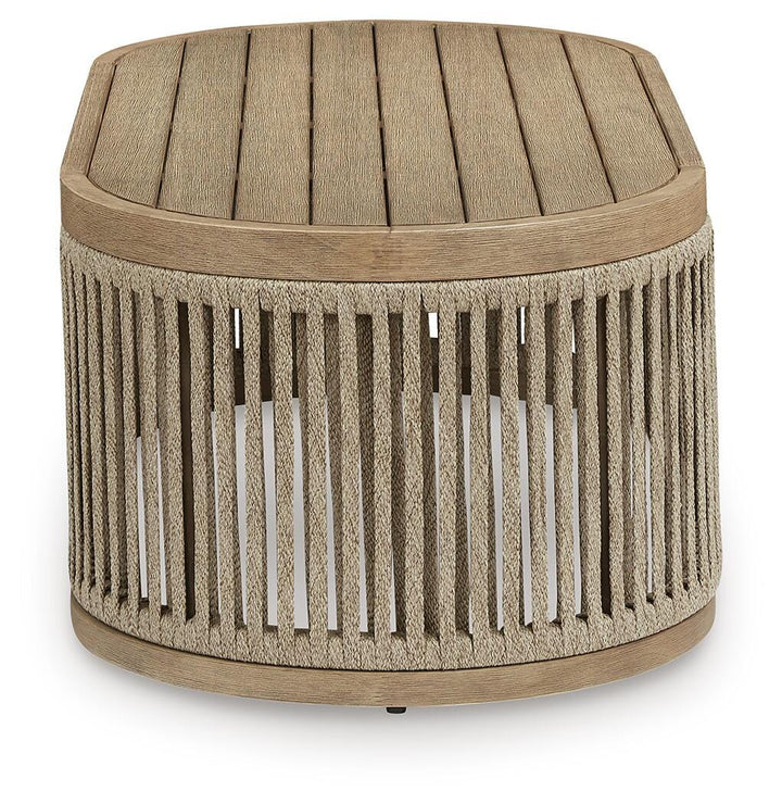 Serena Shores Outdoor Coffee Table - Beige (4)