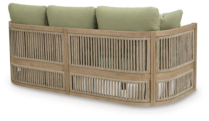 Serena Shores Outdoor Sofa with Cushion - Green (5)