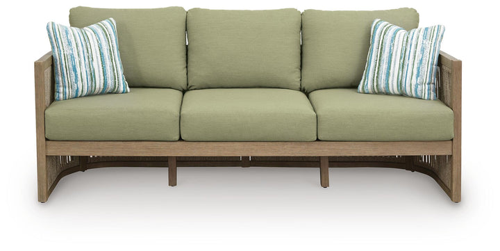 Serena Shores Outdoor Sofa with Cushion - Green (3)