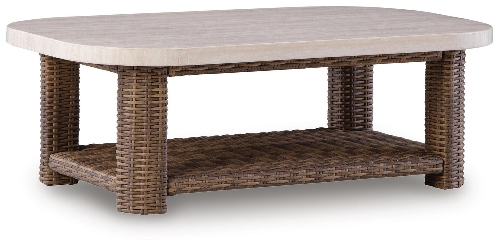 Dolan Creek Outdoor Coffee Table - Beige (1)
