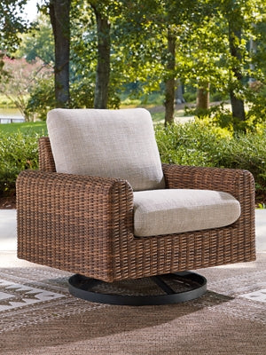 Dolan Creek Outdoor Swivel Lounge Chair with Cushion