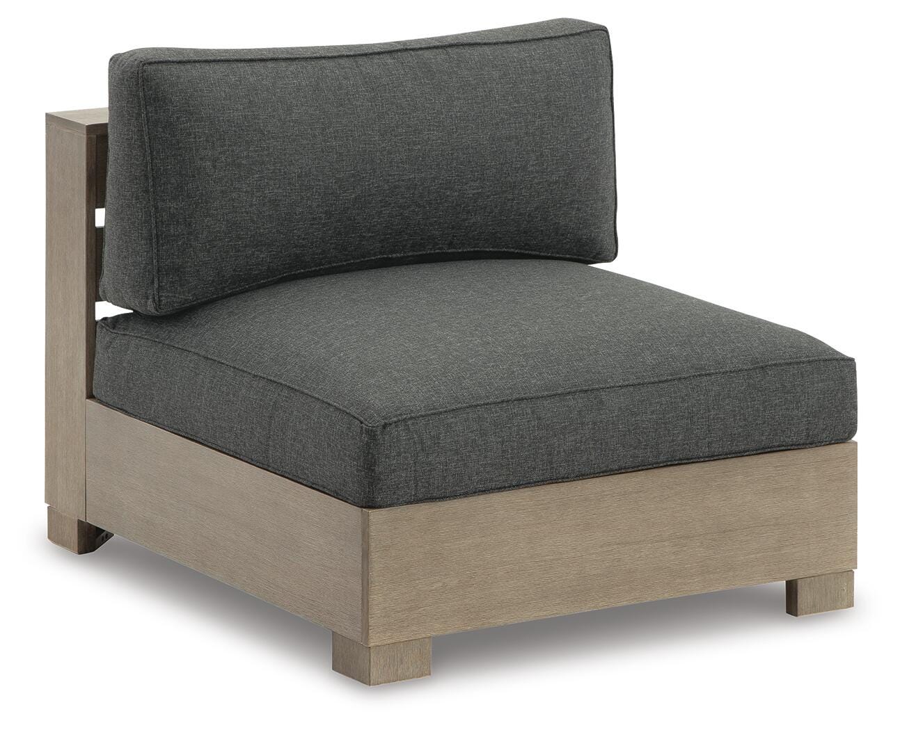 Citrine Park Armless Chair with Cushion - Dark Brown (1)