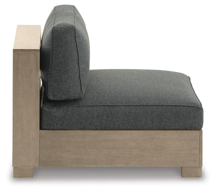 Citrine Park Armless Chair with Cushion - Dark Brown (5)