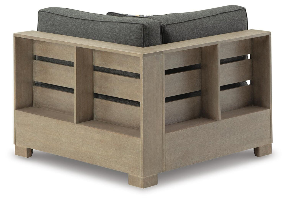 Citrine Park Corner with Cushion - Dark Brown (3)