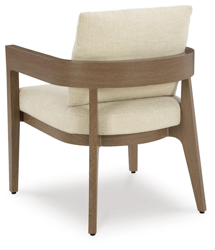 Serene Bay Outdoor Dining Arm Chair with Cushion (Set of 2) - Dark Brown (6)