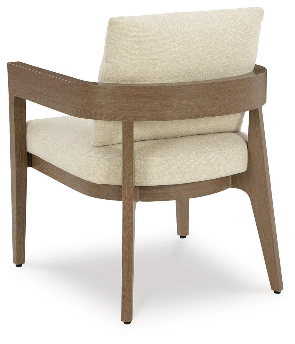 Serene Bay Outdoor Dining Arm Chair with Cushion (Set of 2) - Dark Brown (6)