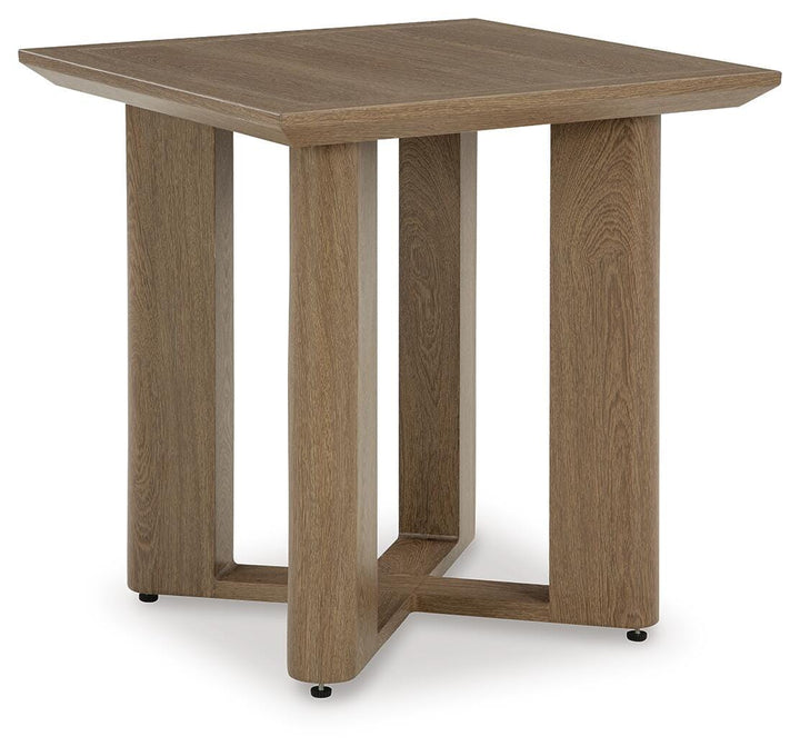 Serene Bay Outdoor End Table - Dark Brown (1)