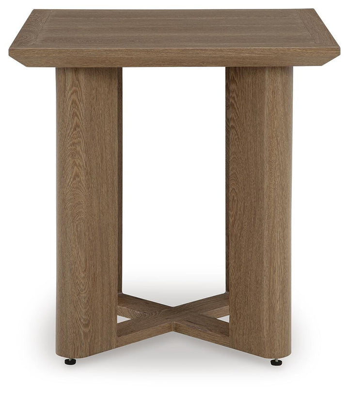 Serene Bay Outdoor End Table - Dark Brown (4)
