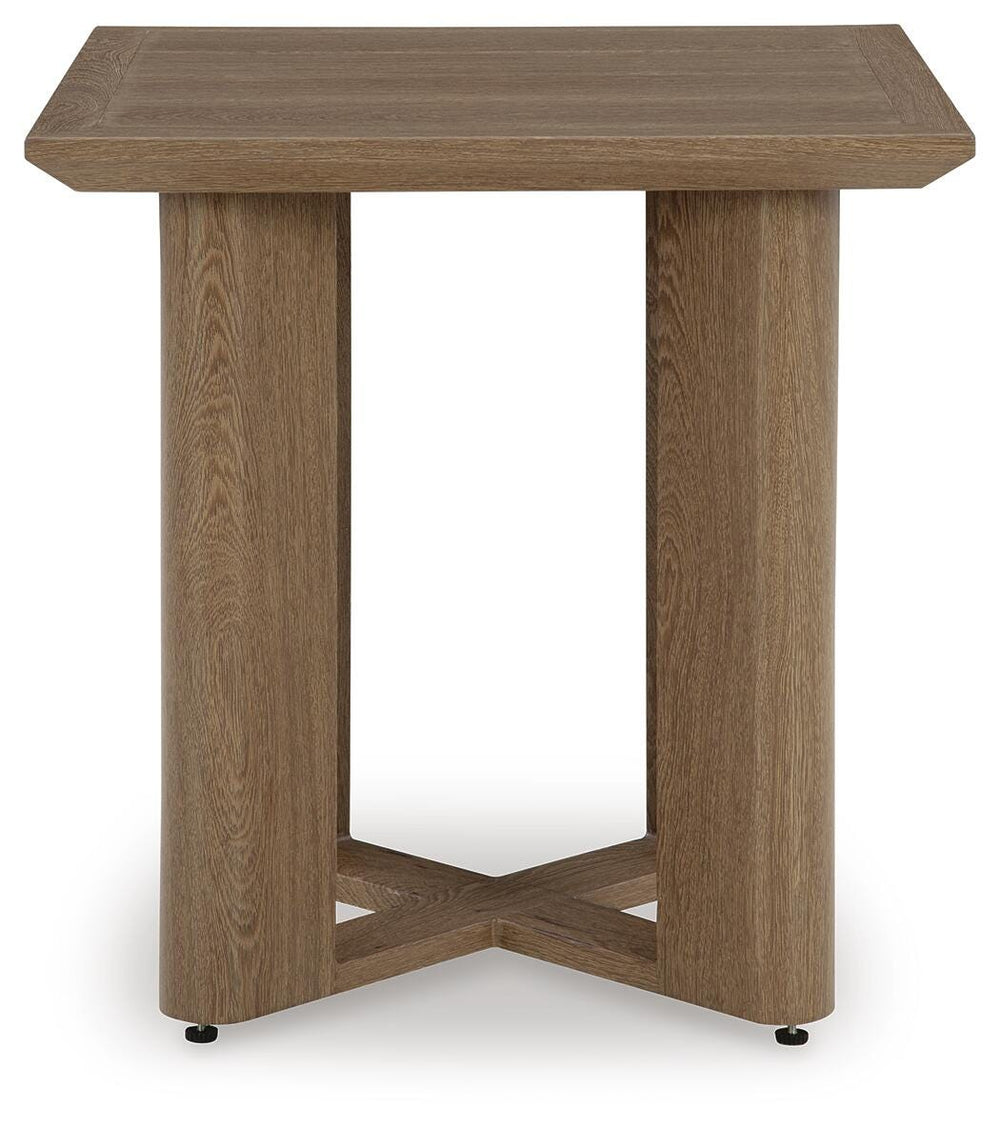 Serene Bay Outdoor End Table - Dark Brown (4)