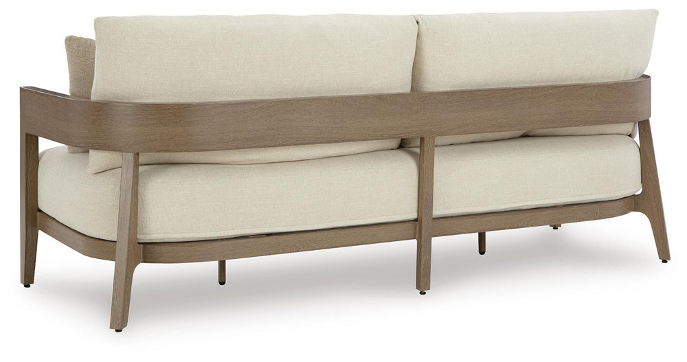Serene Bay Outdoor Sofa with Cushion - Dark Brown (5)