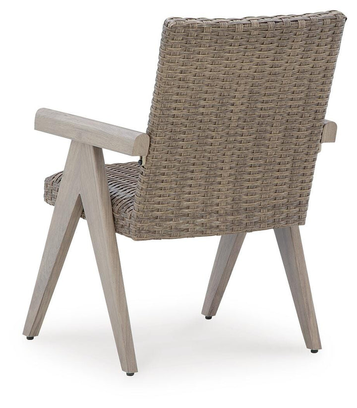 Cliff Trails Outdoor Arm Chair (Set of 2) - Beige (6)